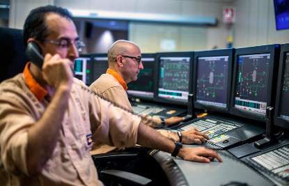 Technicians in Repsol's control room