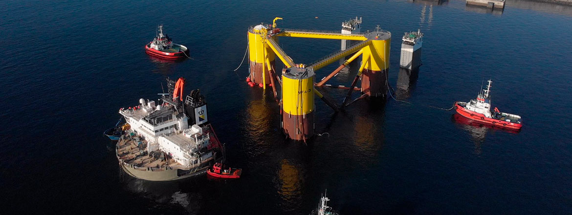 Windfloat Atlantic offshore platform 