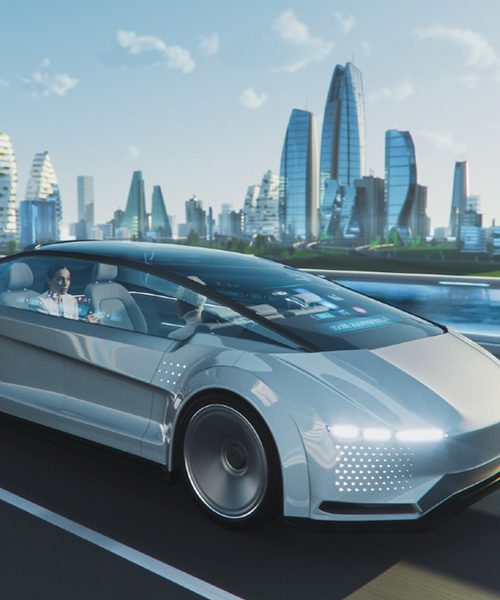  Imagen de un coche del futuro