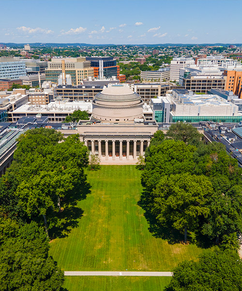 aerial view of MIT