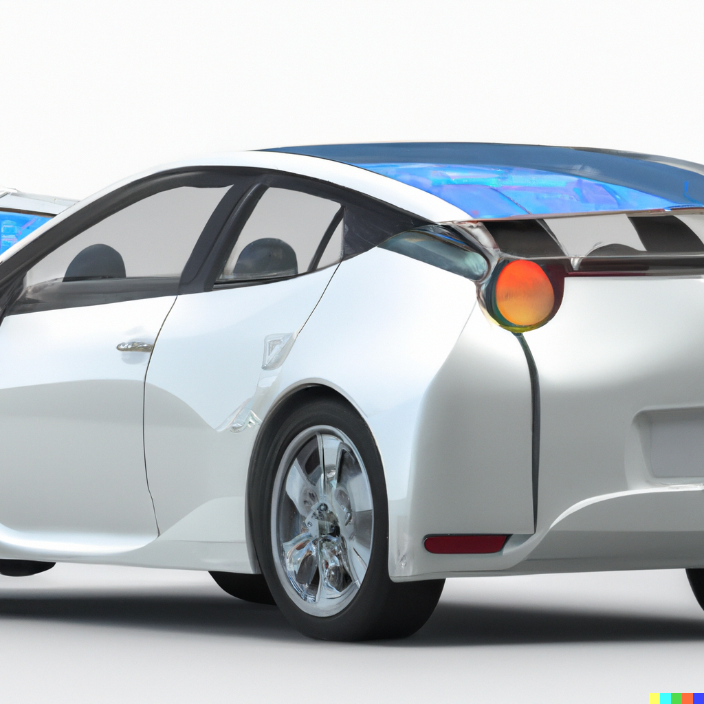 coche con placas solares integradas