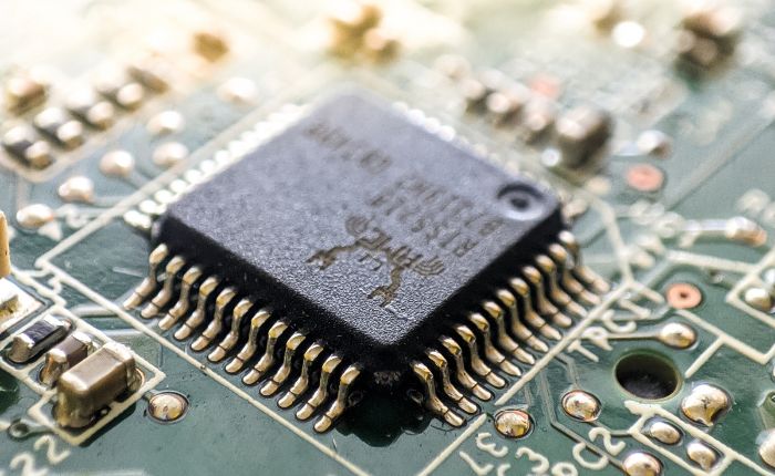 microprocesador fabricado con semiconductores
