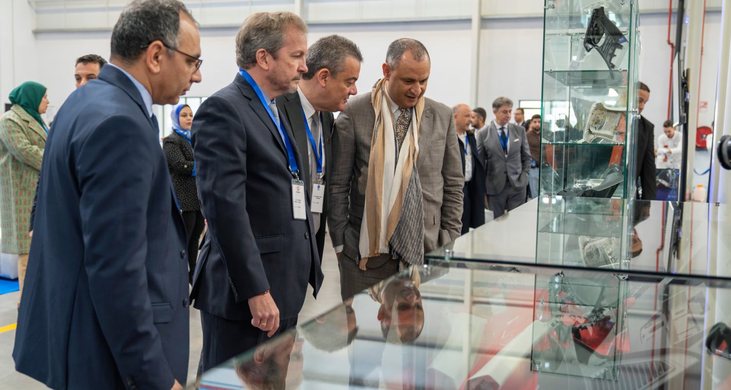 Participants at the presentation of Ravago and Repsol's new plant in Tangier