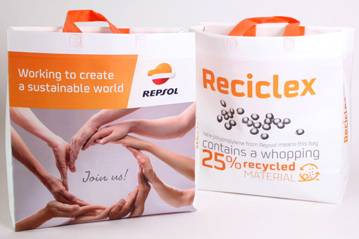 Repsol Reciclex promotional bags