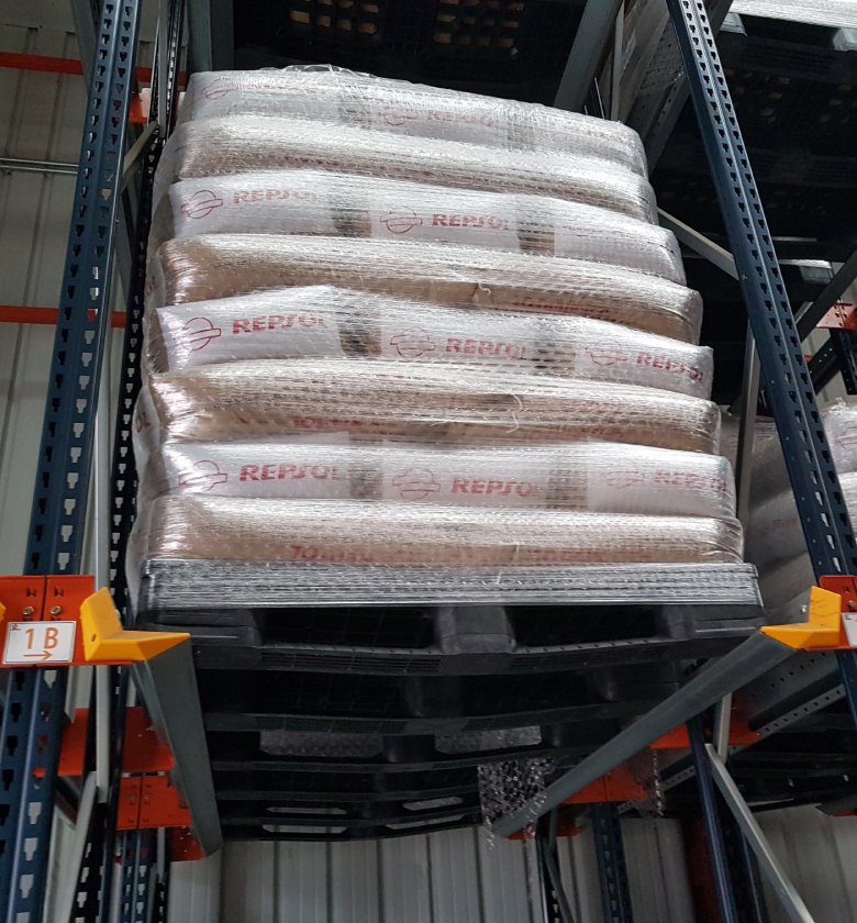Palet de Repsol Reciclex