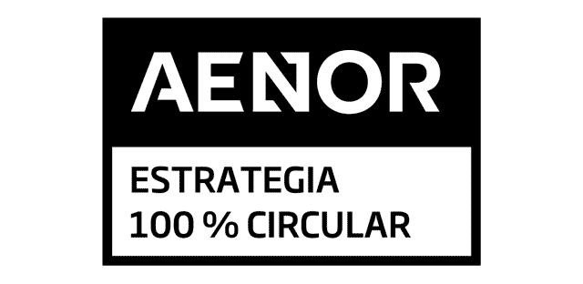 Logo AENOR estrategia 100% circular